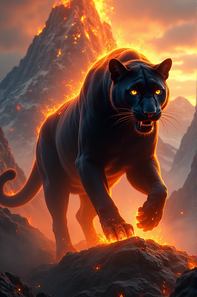 Black panther mix Fire mountain