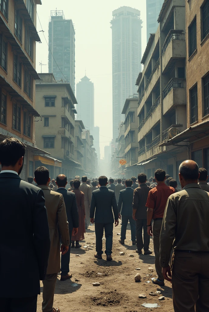 A scene of social inequality