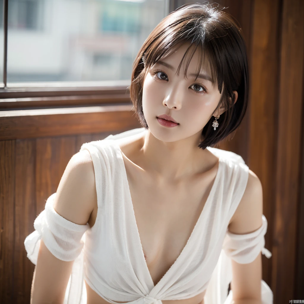 1 person, 20-year-old、(small, Flat Chest:1.5)、((((white ecchu loincloth:1.0))))、 (Looking into the camera)、Beautiful Japanese actresses, ((Showing off your loincloth))、Whole body images、Well-proportioned and beautiful body、
Photogenic, Yukihime, Long eyelashes, Snowflake Earrings,
(RAW Photos, Highest quality), (reality, reality的:1.4), (flying debris),
Beautiful details, Beautiful lip detail, Highly detailed eyes and face,
BREAK is perfect anatomy, The whole body is thin, small breasts, (short hair:1.3), Angel'smile,
Crystal Skin, Wake up, Capture the light