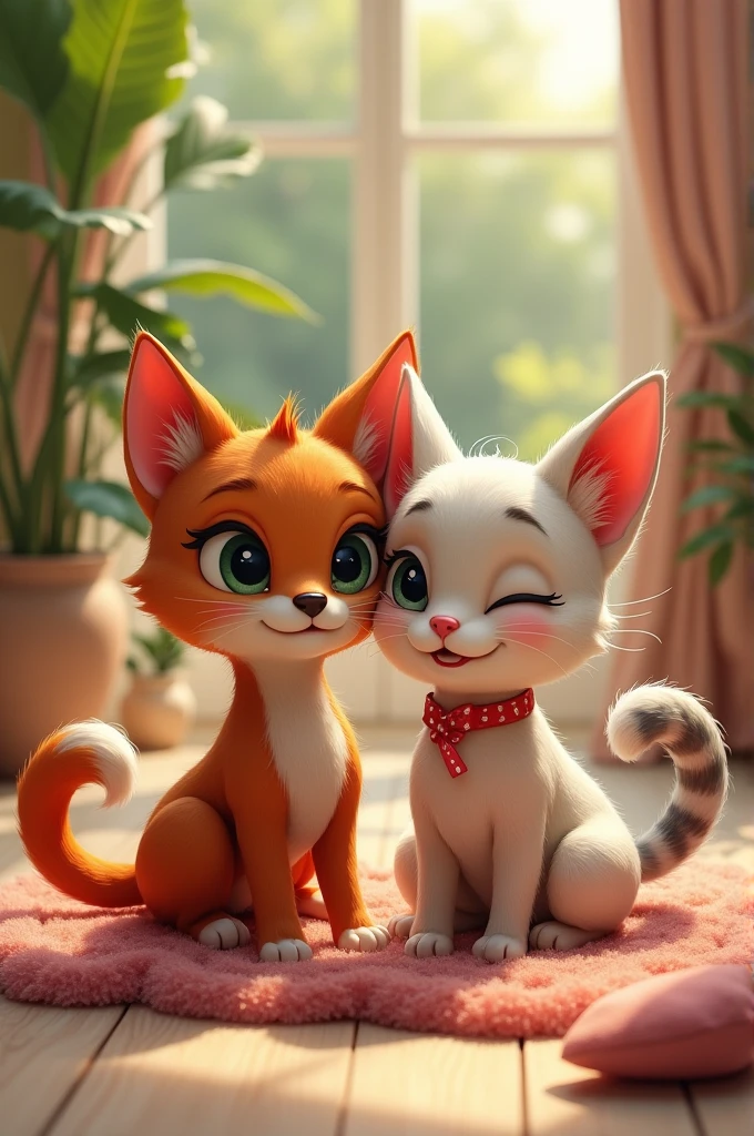 Cat dog friend