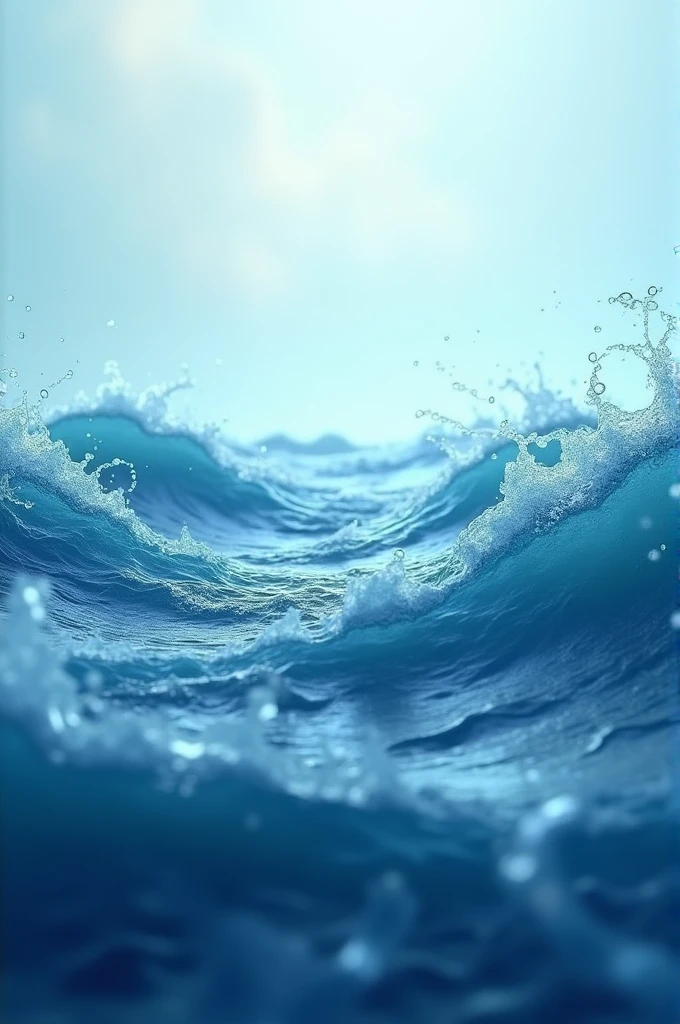 Beautiful ocean flowing on TikTok