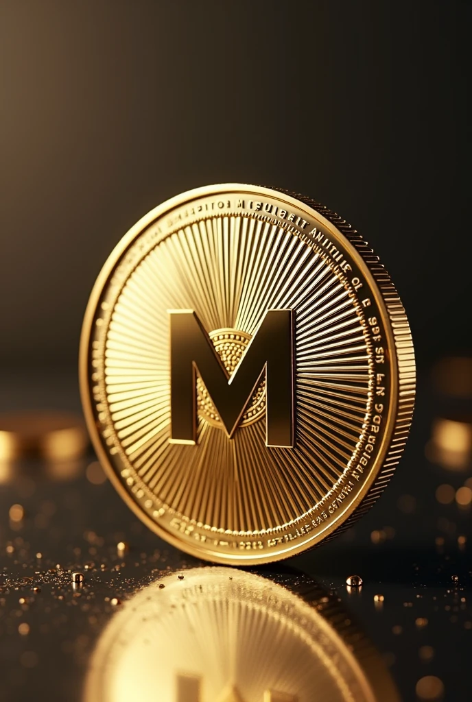 I want you to make me a picture of coin that has double capital M letter on it