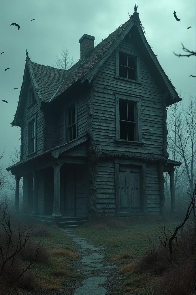 Old wooden monster house