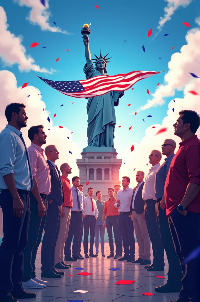 Can you generate T-GLOBAL TECHNOLOGIES company wishing independence day in image