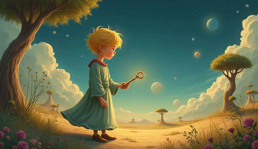 "You've discovered the key to unlocking the Little Prince's secrets. What do you do next, and what do you find?"