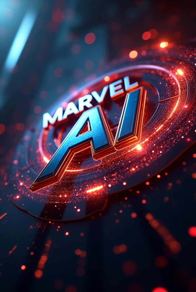  Marvel ai studios logo with  colours