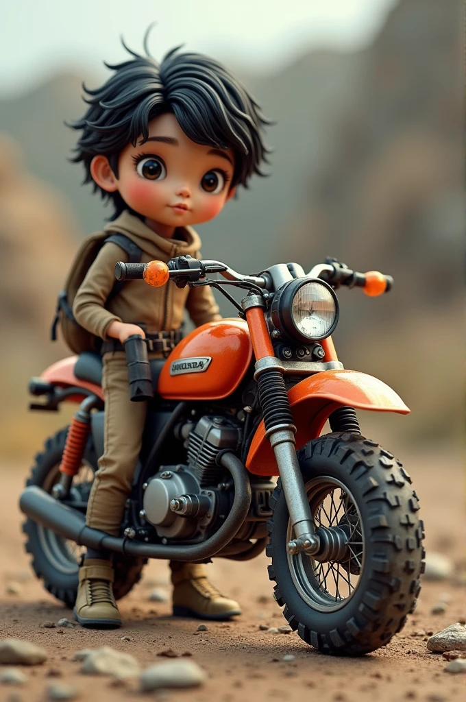 How would a person who is 1 meter tall look?.90cc Honda XR 190L
