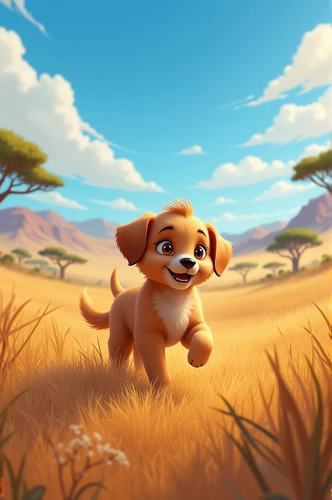 Puppy in savvanna