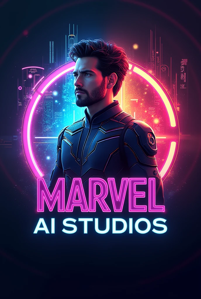 Marvel ai studios unique colourfull logo