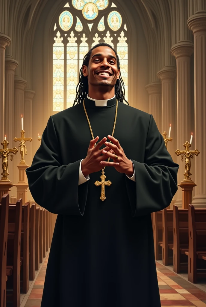 ronaldinho gaucho as a priest