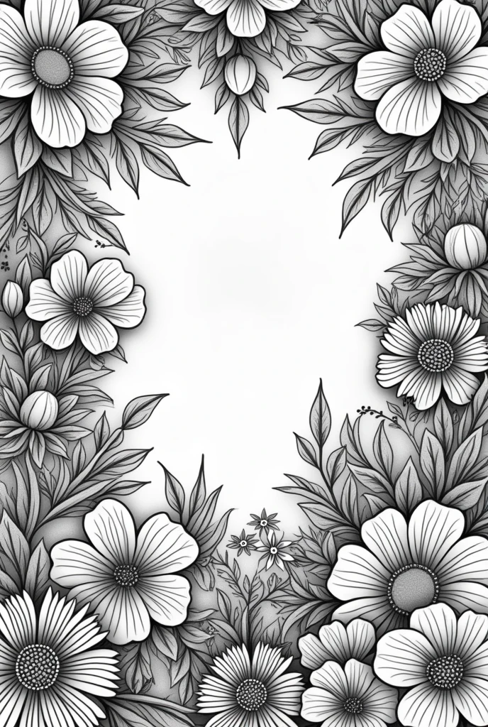 Commercial coloring book pages for adults black and white high details