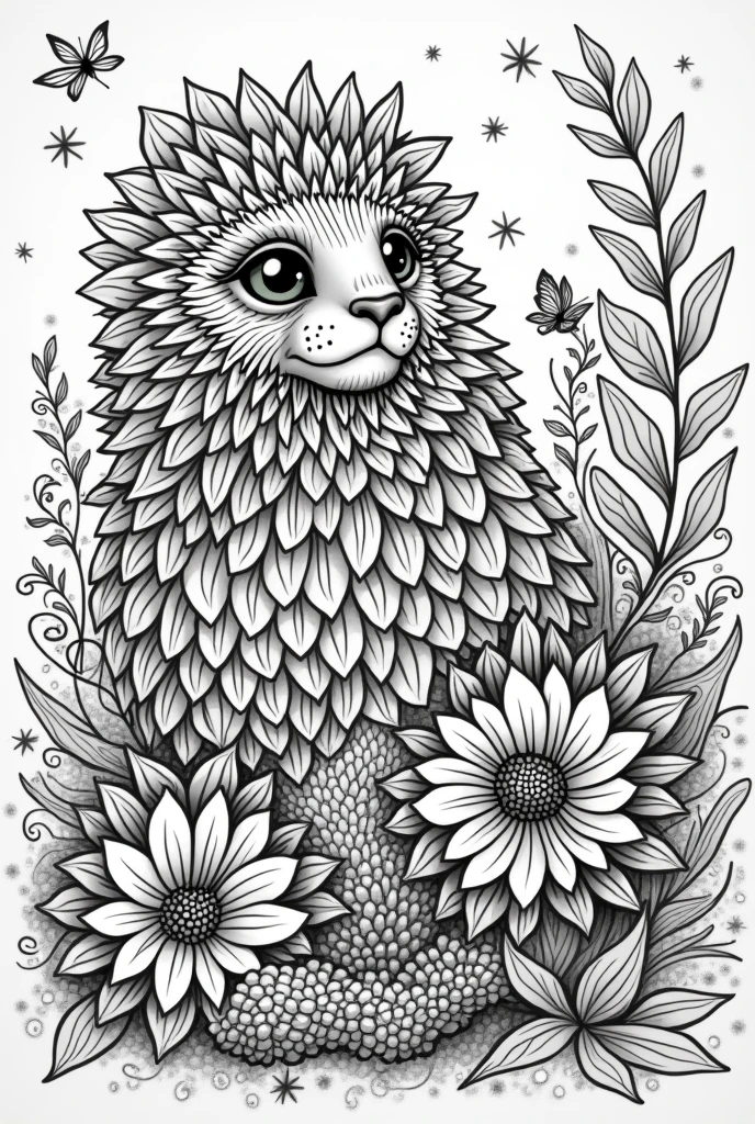 Commercial coloring book pages for adults black and white high details different types of images