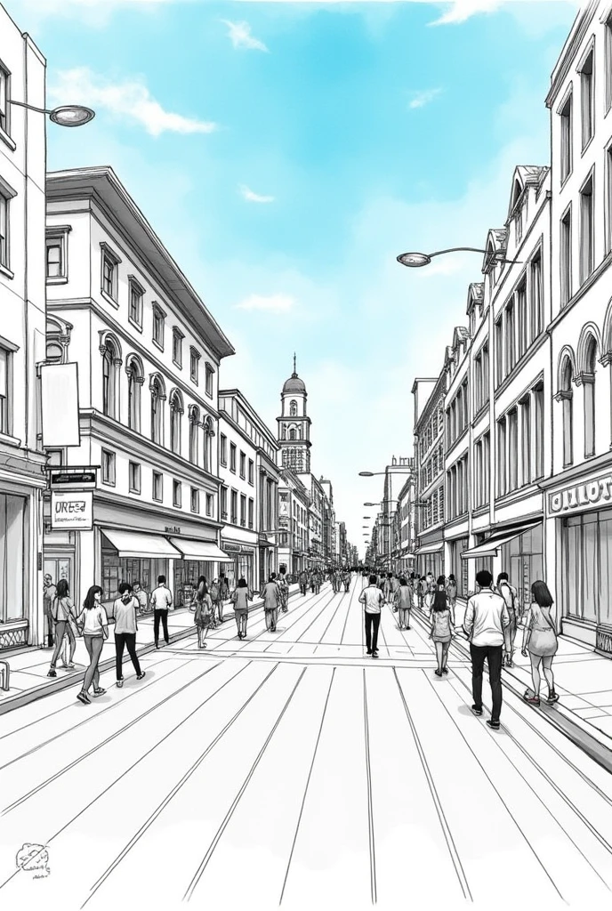 Draw a sketch of a roadway with pedestrians etc. and label it.
