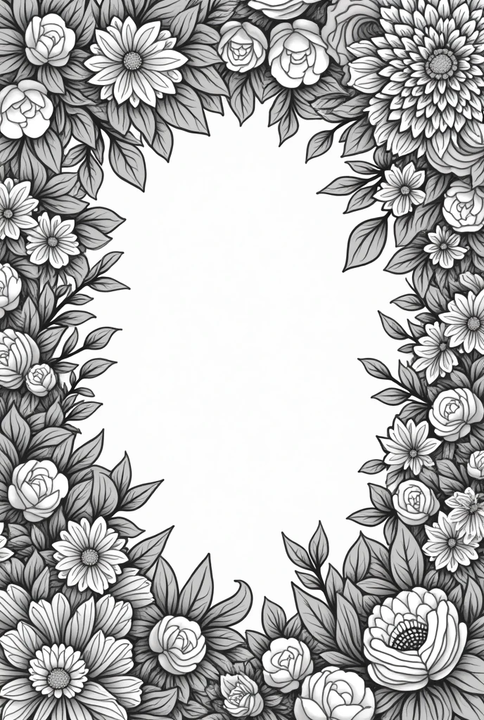 Commercial coloring book pages for adults black and white high details different types of images
