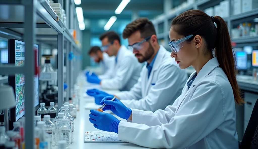 Scientists in lab