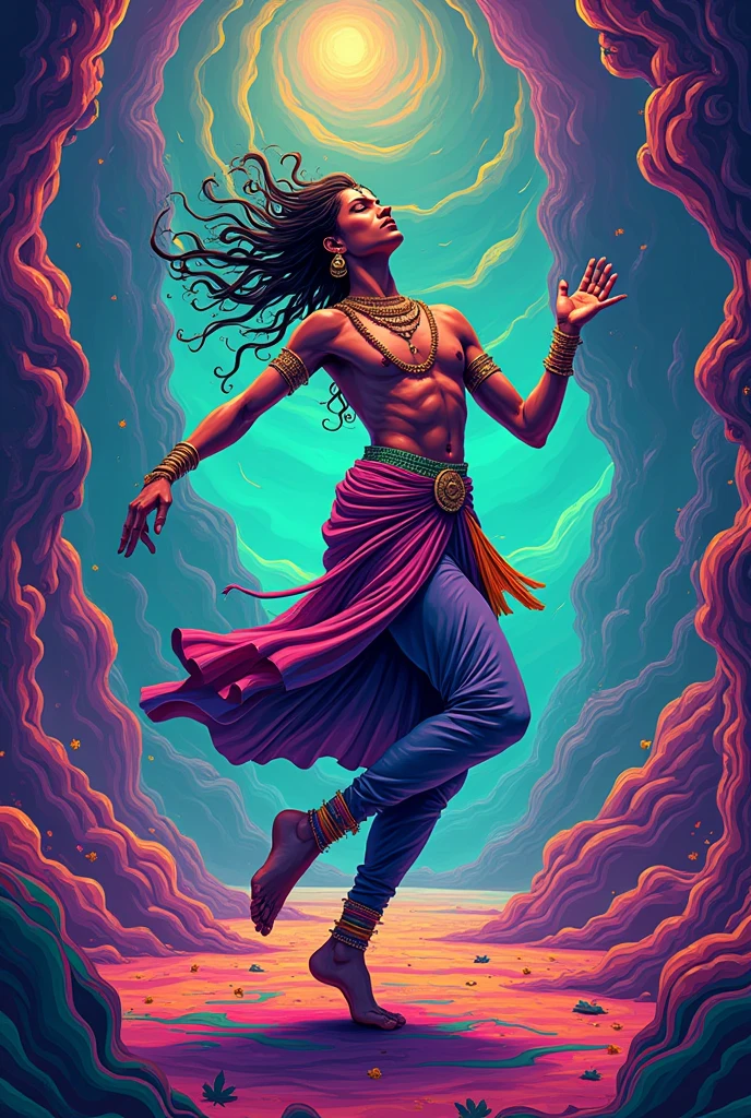 indian dance cannabis style, 420 artwork, retro psychedelic weed illustration, liquid, psychedelic artwork, in illustration style digital, extremely high quality artwork, estilo de arte impressionante, arte do Adobe Illustrator, visionary art style, psychedelic acid trip, estilo de arte vetorial, Psychedelic style nano-infused Vibrant colors, swirling patterns, abstract forms, surreal, trippy fluid
