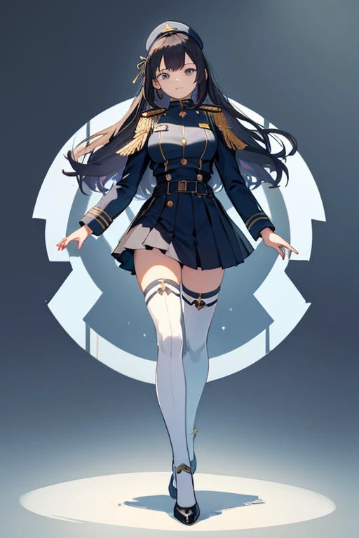 ((Highest quality)), ((masterpiece)), (detailed), 1girl, sexy, thigh high socks, uniform, full body