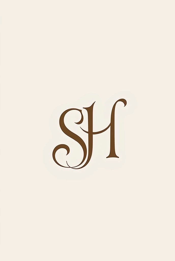 Make a purfume logo by the brand name SH