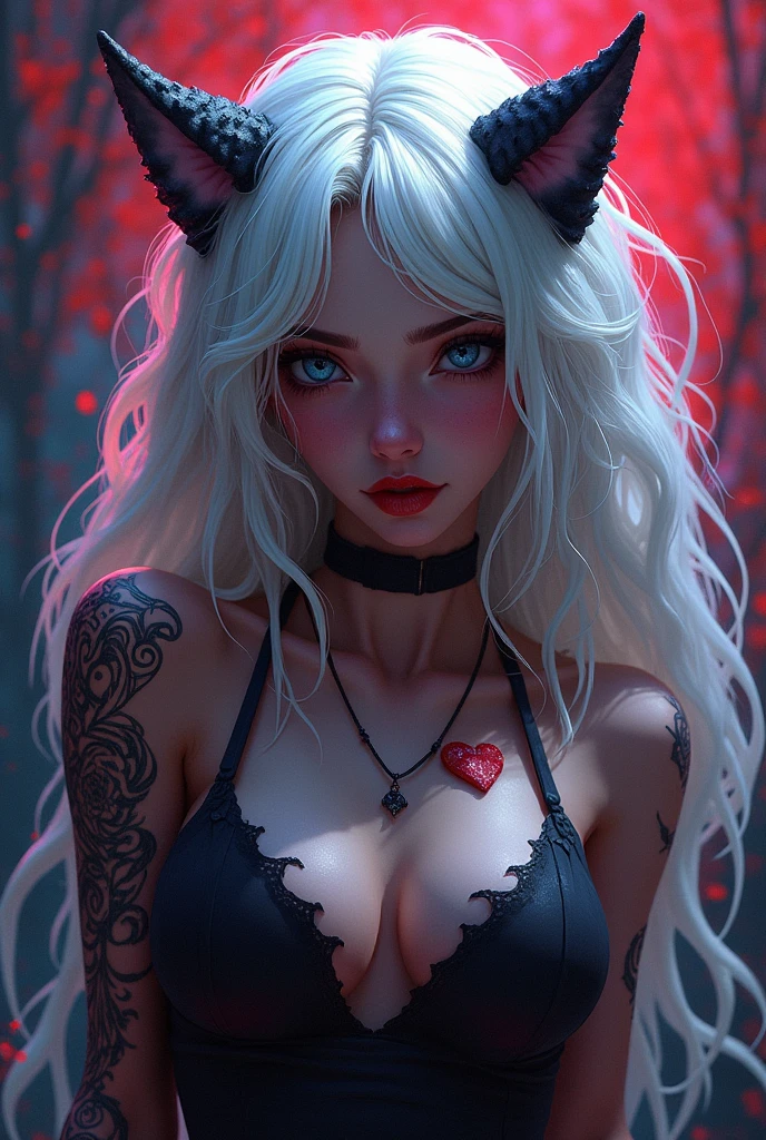 pencil drawing, self-portrait, cute vampire woman, silky blonde hair, gold eyes, (attractive and seductive) and (amorous and lewd) expression, wearing red lace gothic dress, shading, shadows, contrast, conceptual installation art, 2.5D, delicate and dynamic effects, iridescent effects, artistic, hyper, graphic CG digital art, (anime, manga, cartoon, illustration)-style