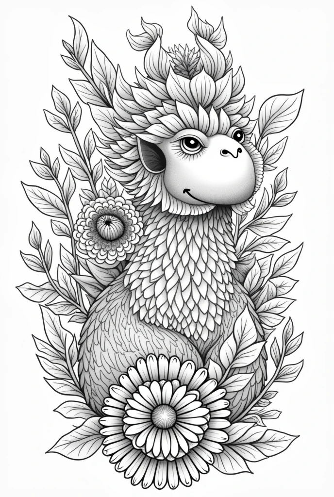 Commercial coloring book pages for adults black and white high details different types of images