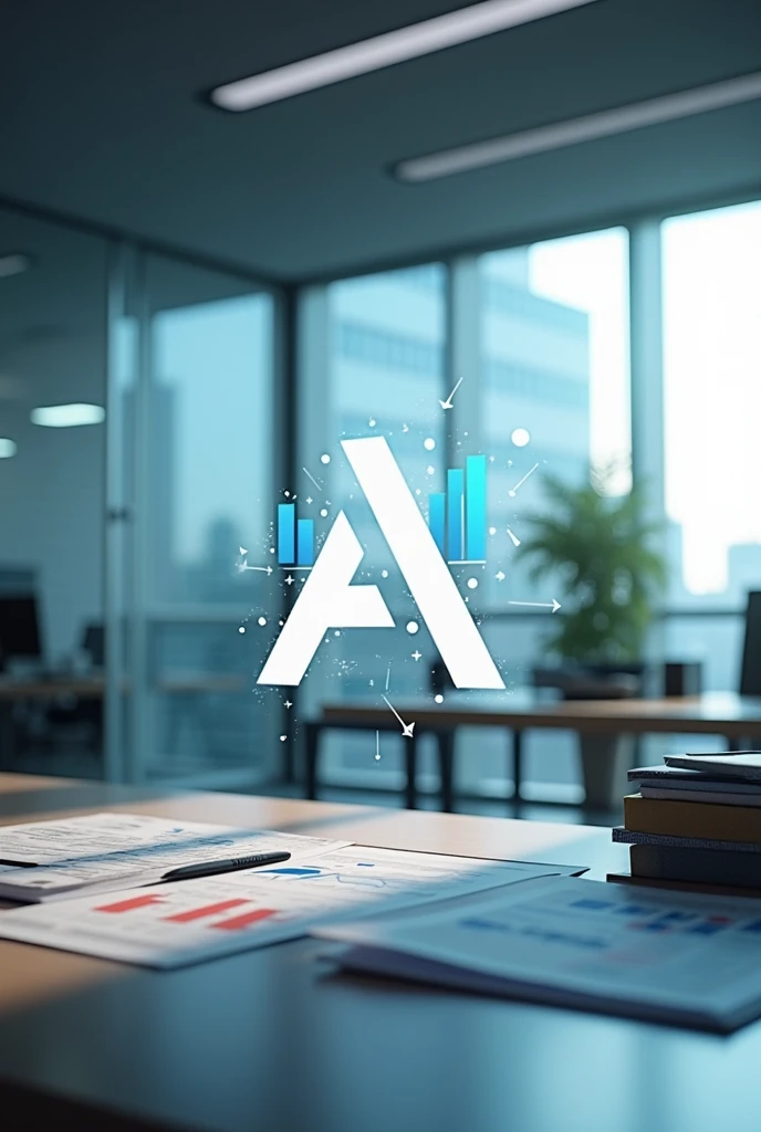 1 ASAF logo, indicators of payments and money, office interior, light colors, minimalist, clean, modern, trending, professional, digital art, 4k, 8k, photorealistic, highly detailed, studio lighting, intricate details, sleek, elegant, beautiful, clear, sharp focus, flawless, symmetry, balanced composition, cinematic, seamless, ambient lighting, reflections, glass, metal, wood textures, business, paperwork, desk, computer, office supplies, financial charts, graphs, analytics, data visualization