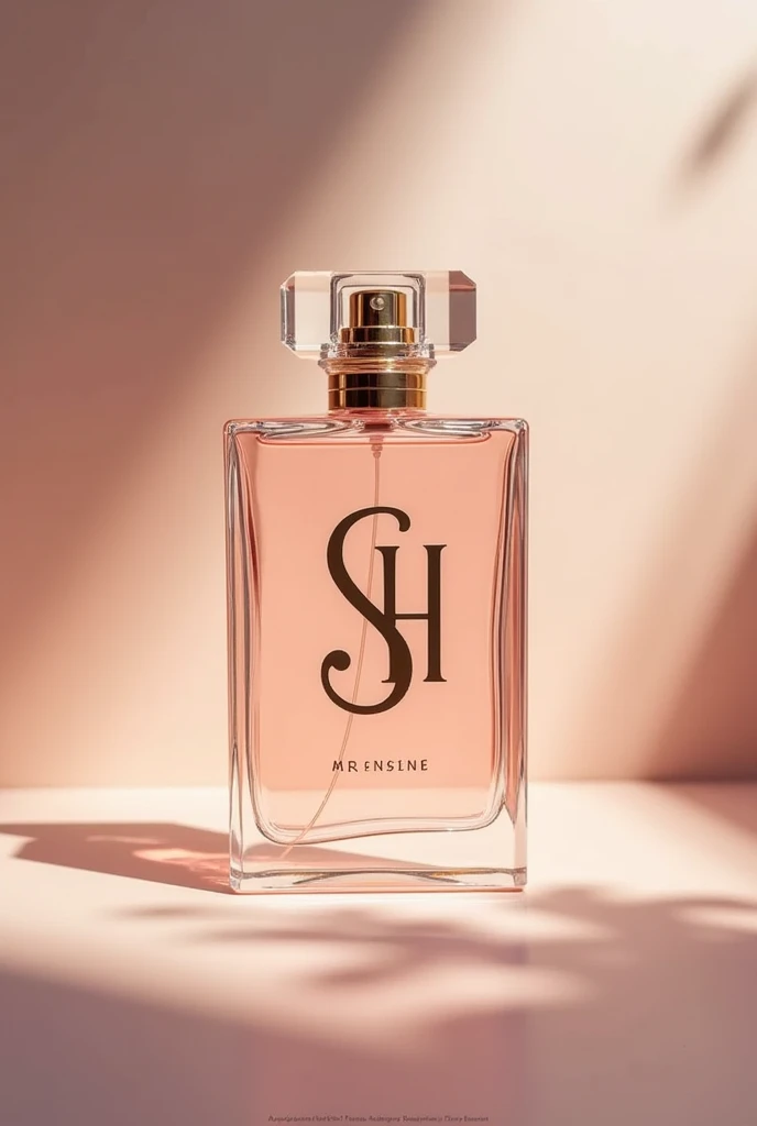Make a purfume logo by the brand name SH