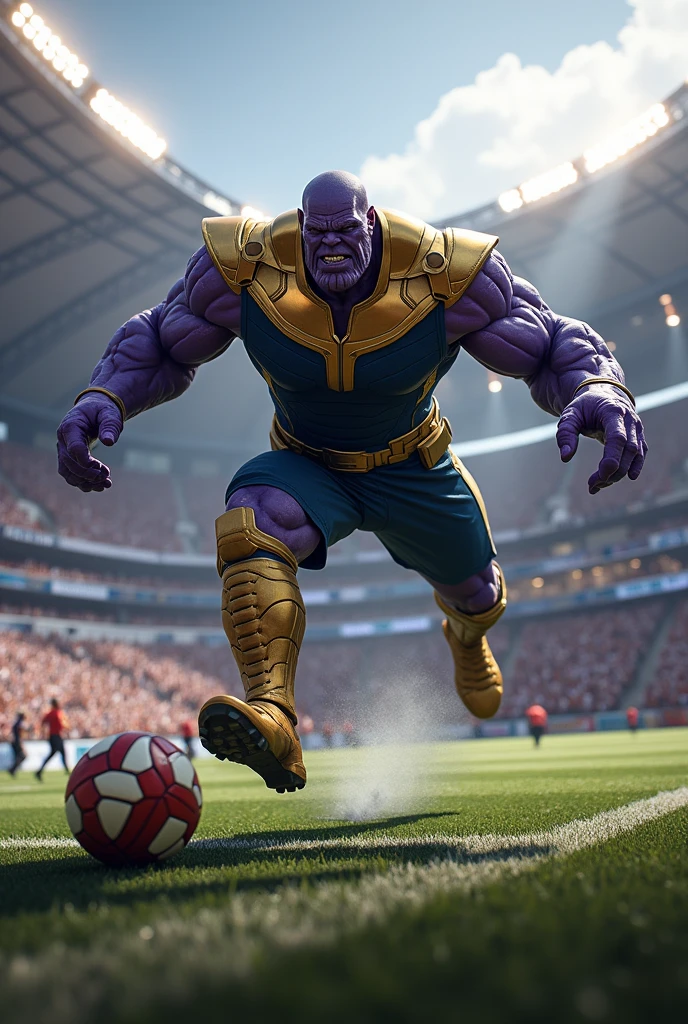 thanos scoring a goal