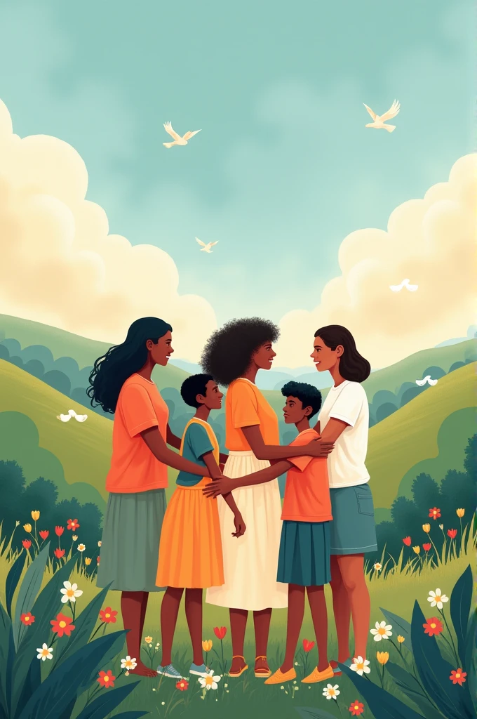 How to make a poster and represent peace and kindness