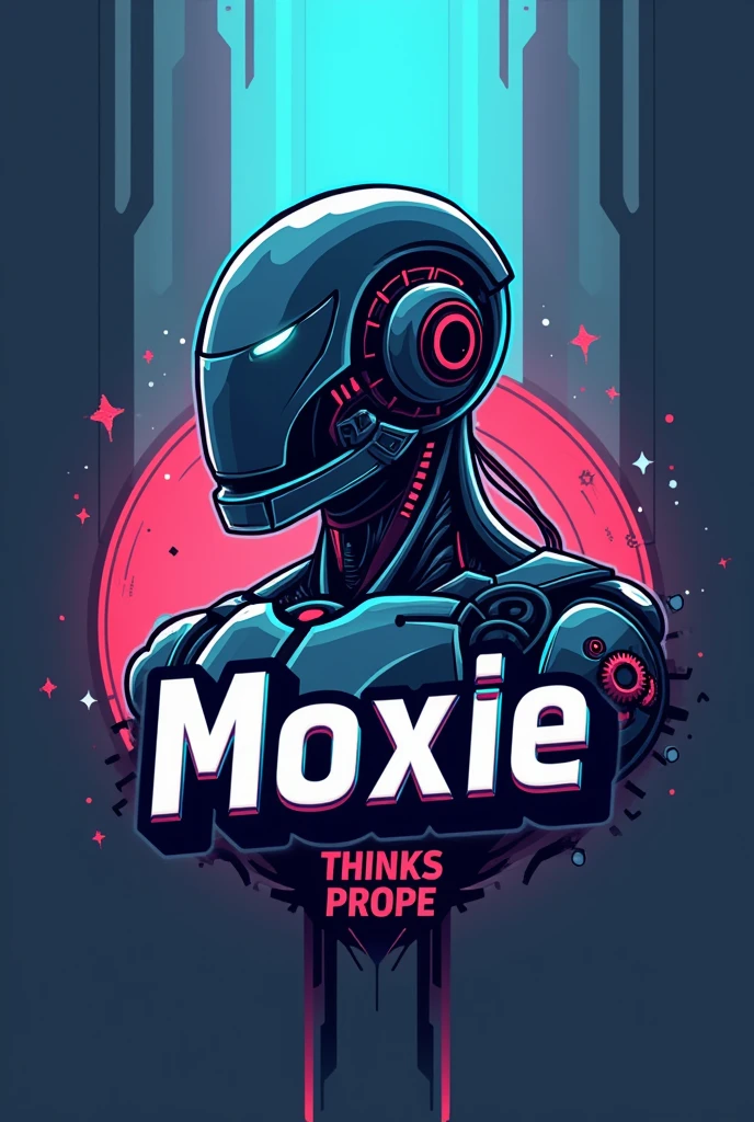 Generate a logo for robotics club and tite "moxie" in it
