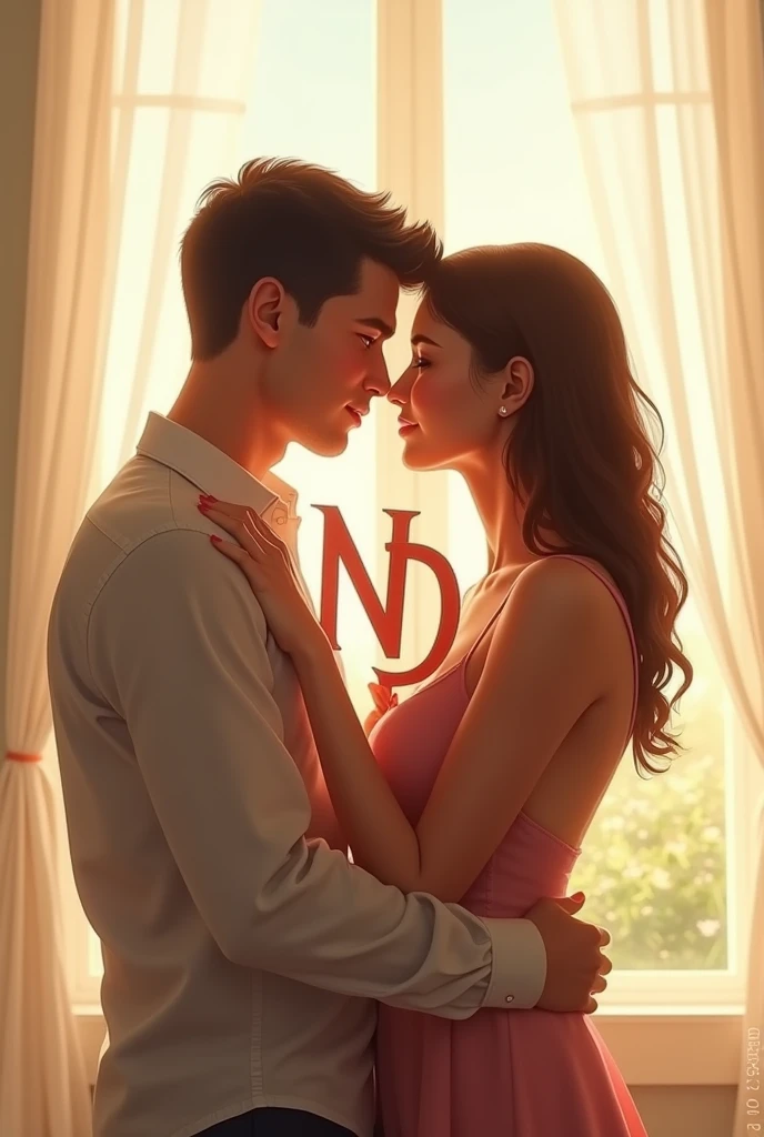 Couple holding a alphabet N D without showing face