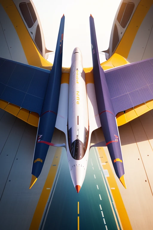 "A passenger aircraft with folding wings to facilitate takeoff and landing at smaller airports."
Focus on Elon Musk's innovations and the construction of new spacecraft.