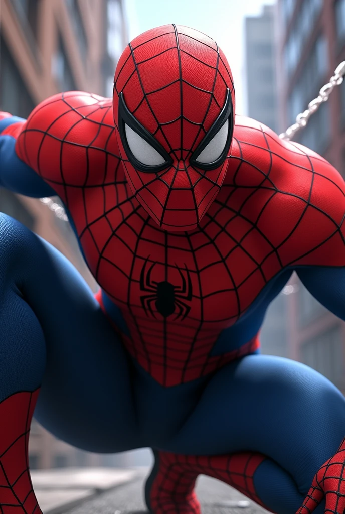 Generate a small animated spiderman for wallpaper