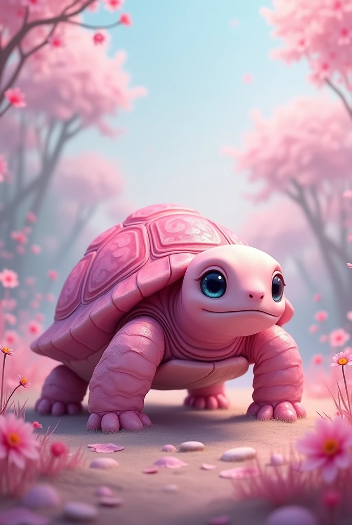 Pink turtle