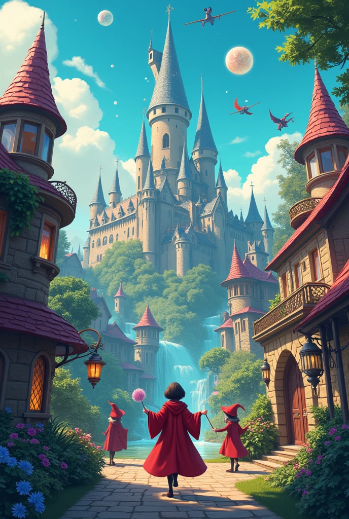 The background to creating a wizarding world、Bright and pop scene