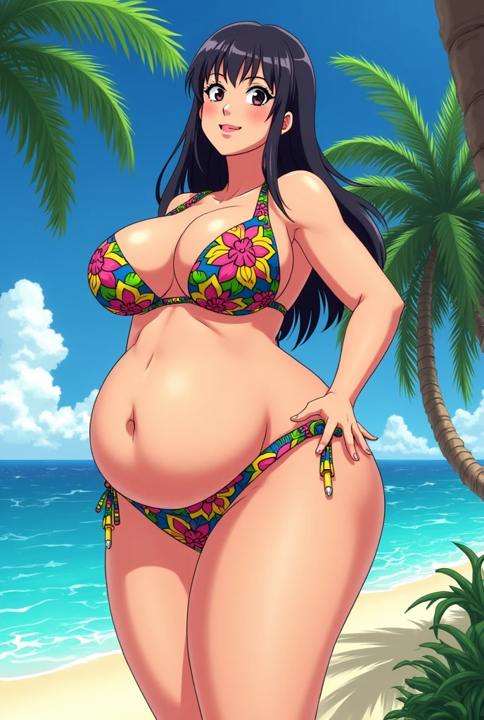 Matsusaka maam of shinchan in bikni with big boobs
