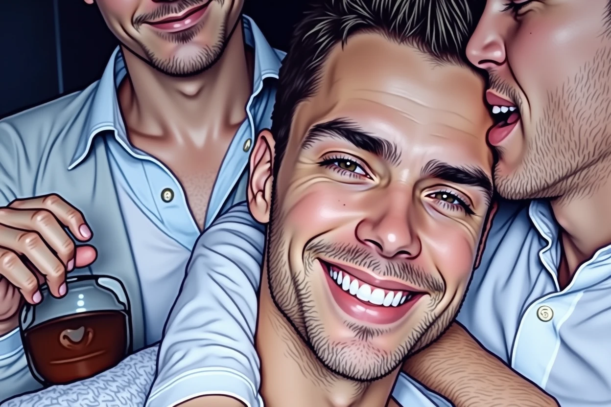 Deux homo sexuels personnes réels