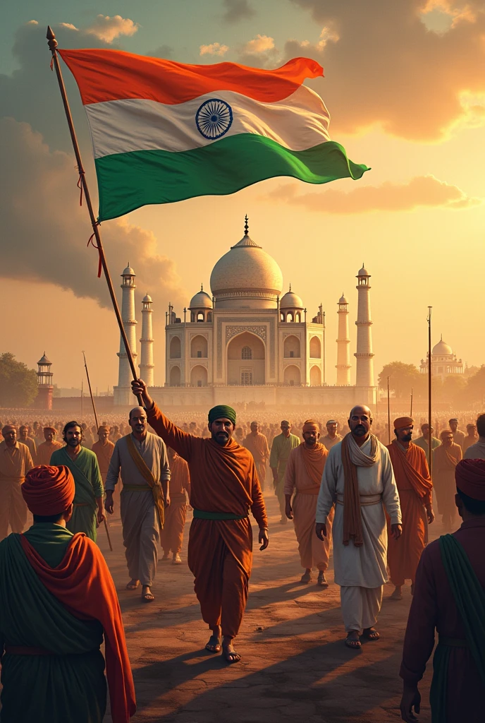 India freedom struggle simple