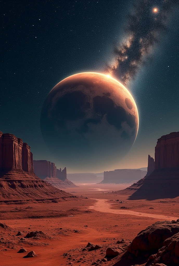 space photos of planet mars and stars