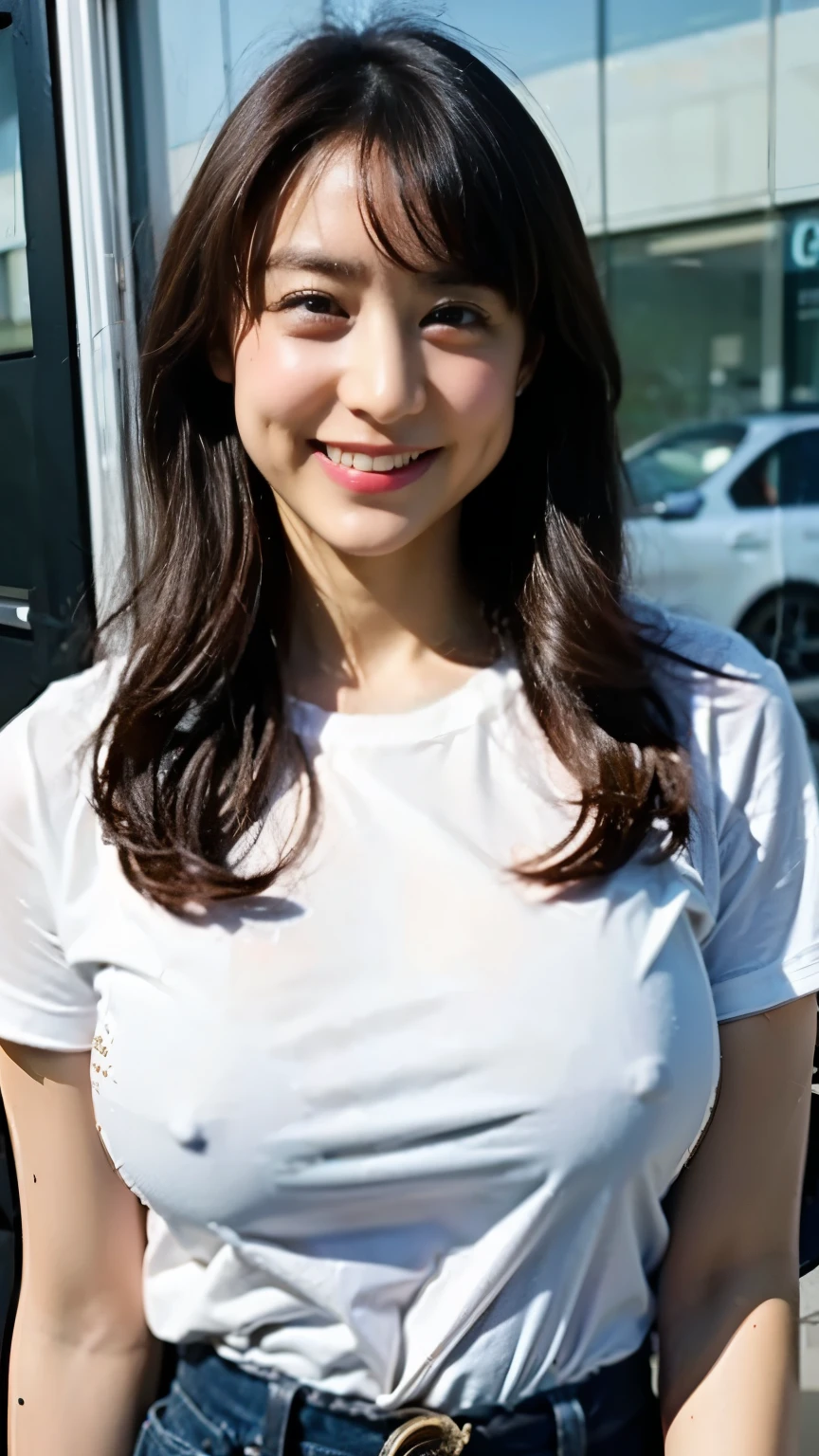 Big Breasts Big Tits White T-shirt Nipples
