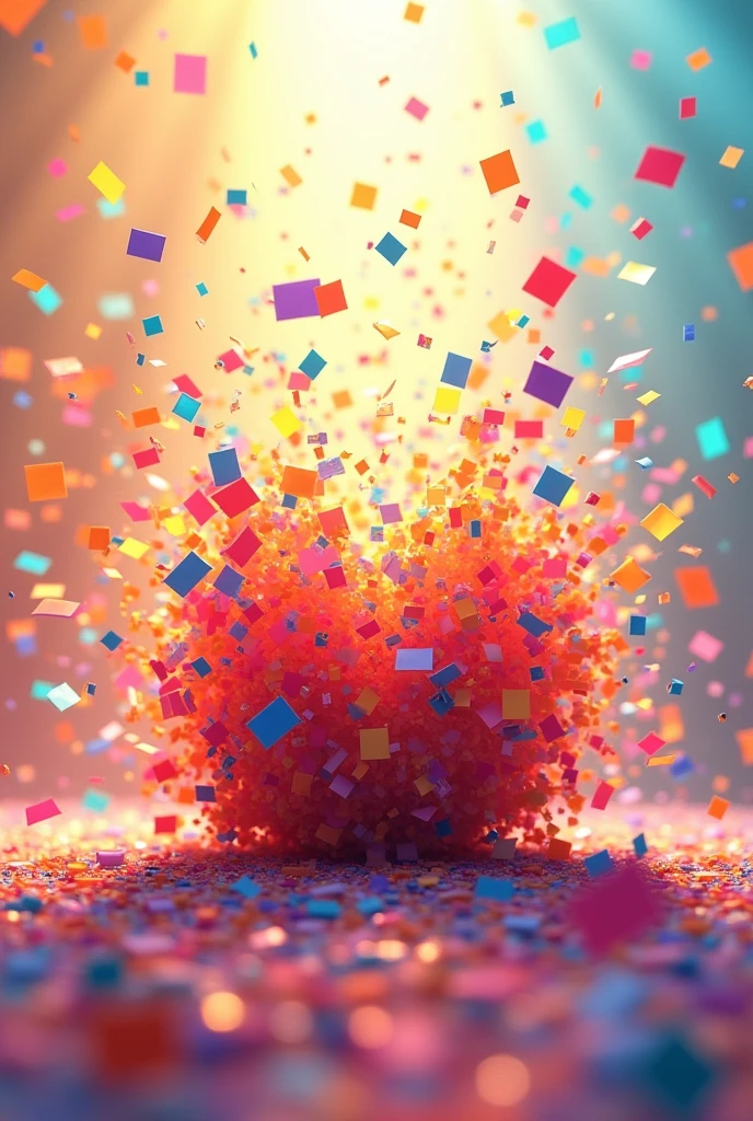 Create an animated confetti explosion