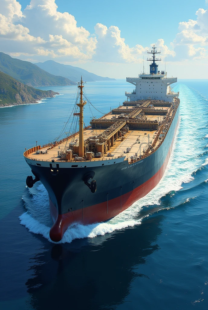 drawing oil tanker vessel / boat for project