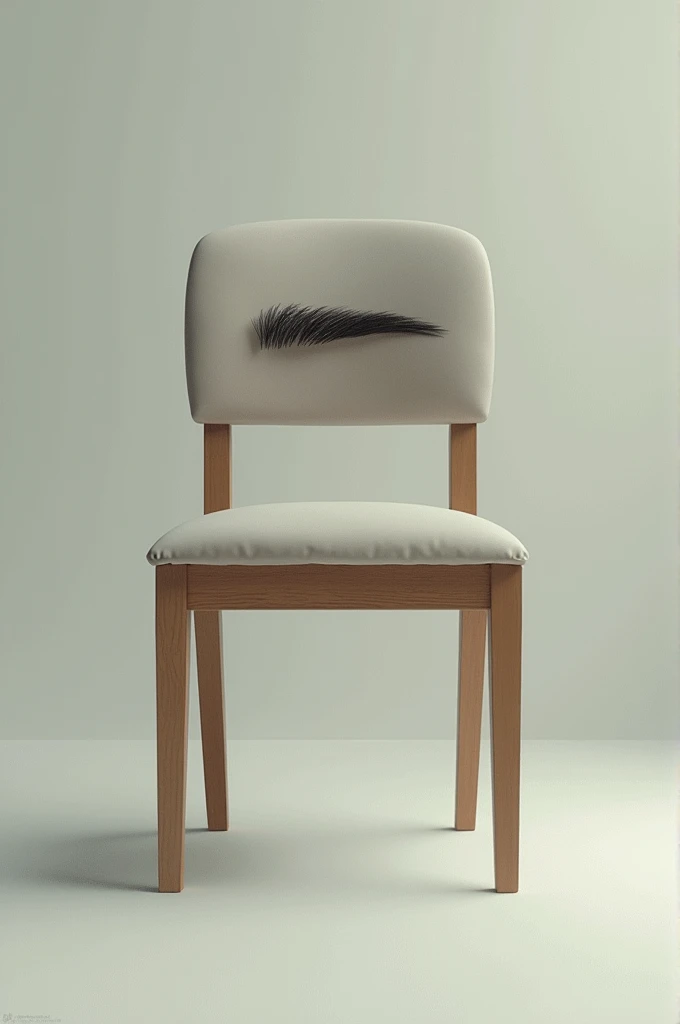 An eyebrow on a chair 