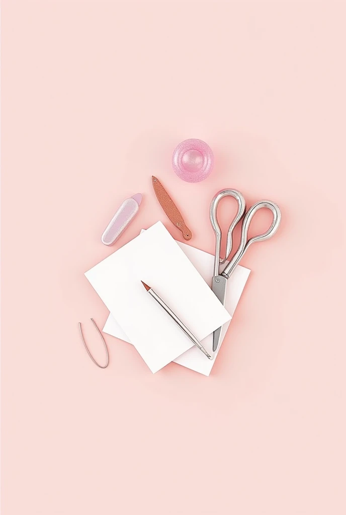 Stationery Logo
With the name Ouchi Paper
With some items like scissors, utility knife and paper, pink background, I want a very beautiful and delicate modern logo