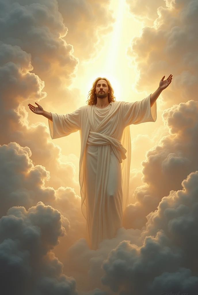 Make Jesus Christ in the clouds