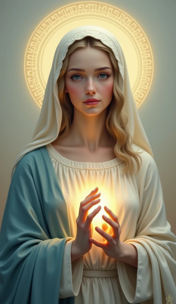 Gentle and beautiful Virgin Mary