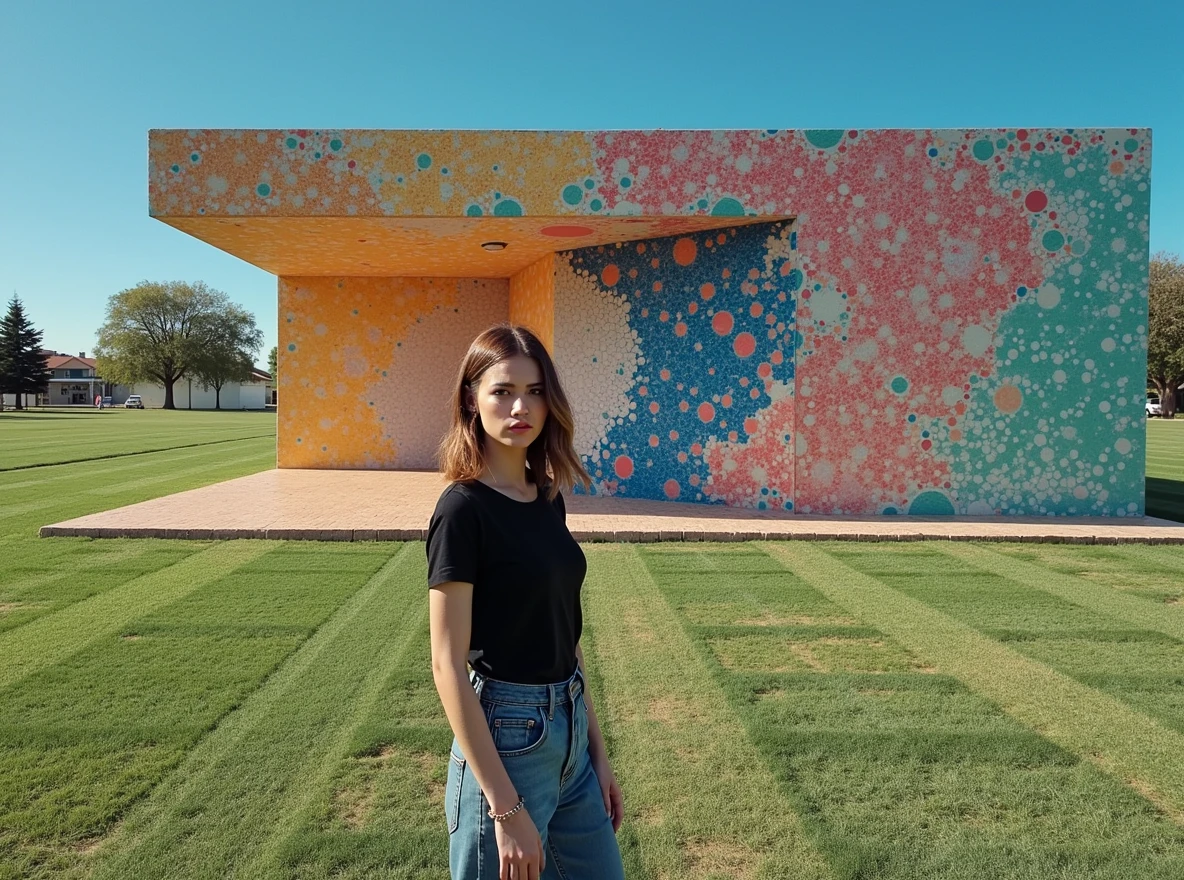 ((Masterpiece))((Highest quality))((27 year old girl,Shoulder-length highlights ))4K. highly intricate detail. Cinematic. High reflex，terrazzo