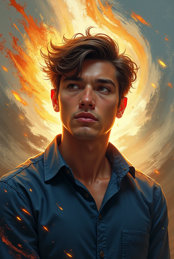 Create a profile picture with the invincible mind theme,for the motivational niche