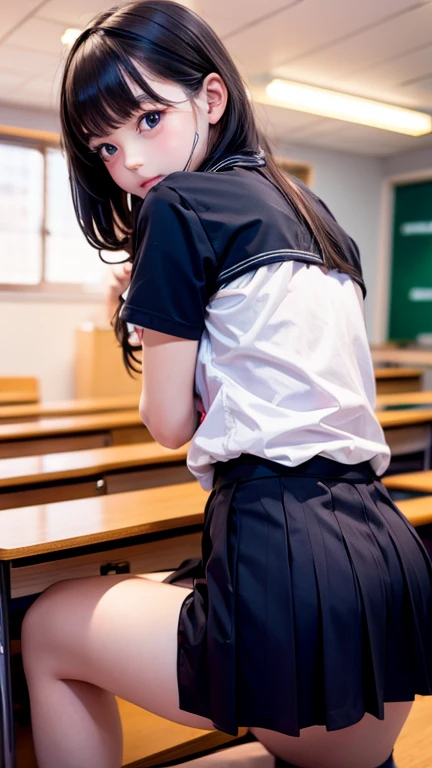 Elementary school girl、Butt shooting