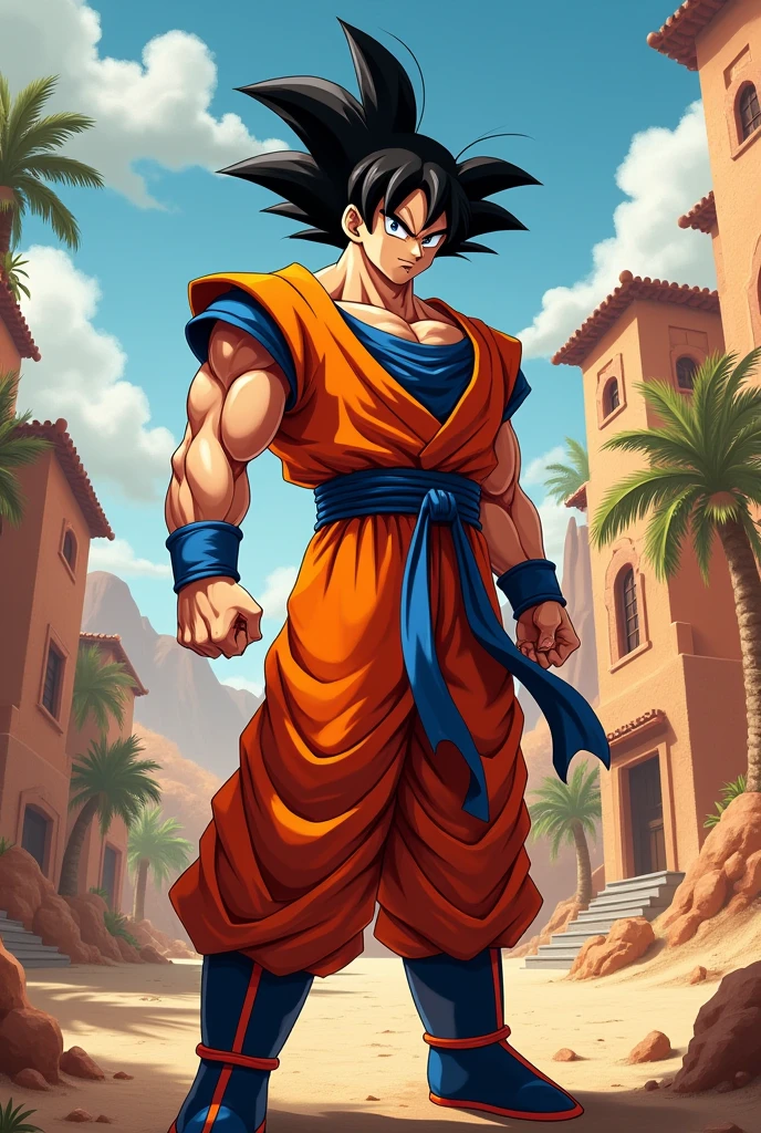 Goku with the Spanish name