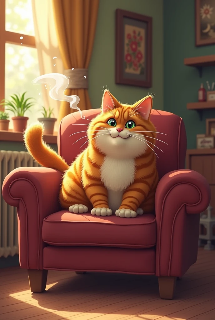 The cat fart